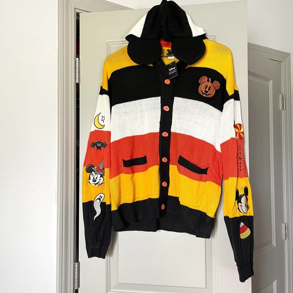 Disney Sweaters Disney Halloween Cardigan Sweater Mickey Minnie